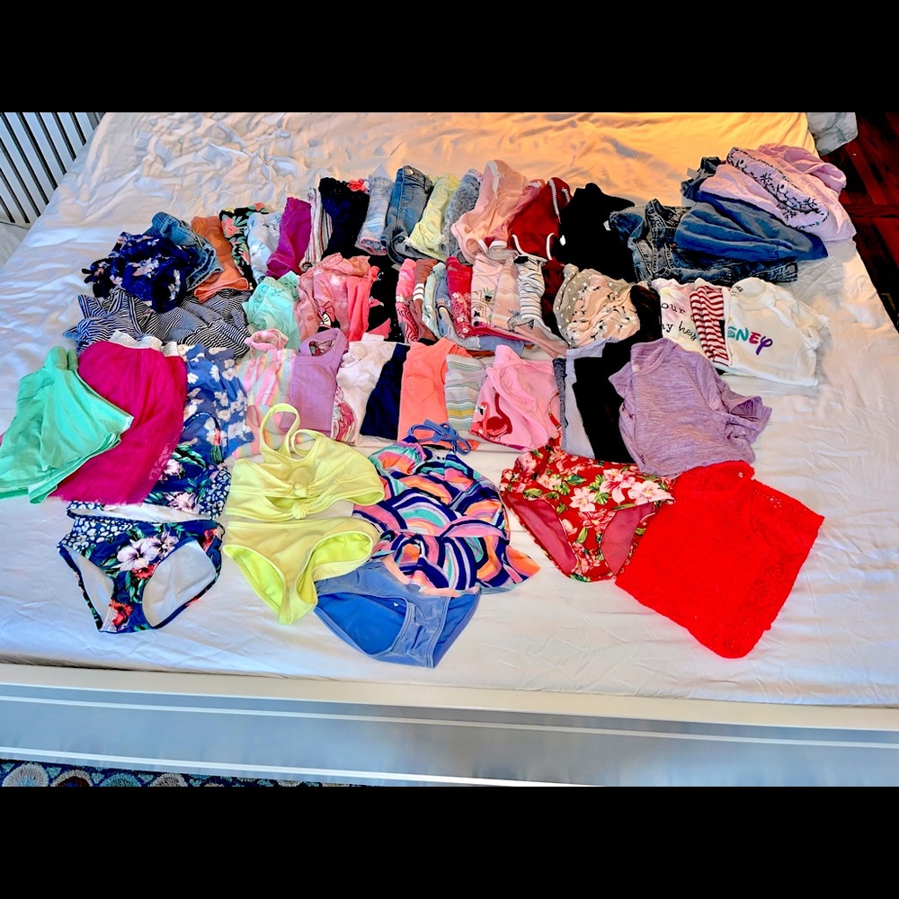 60 Piece Lot Girls Summer Wardrobe- Size 6/6x